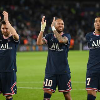 Messi Mbappe Neymar wallpaper