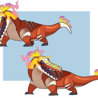 Skeledirge wallpaper