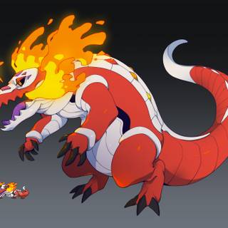 Skeledirge wallpaper