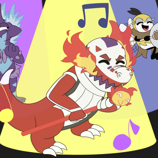 Skeledirge wallpaper