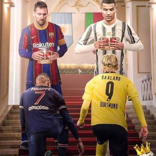 Mbappe and Ronaldo wallpaper