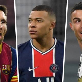 Mbappe and Ronaldo wallpaper