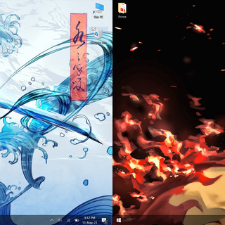 Anime dual screen wallpaper