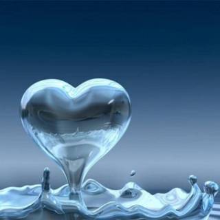 Water heart wallpaper