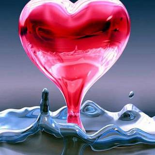 Water heart wallpaper