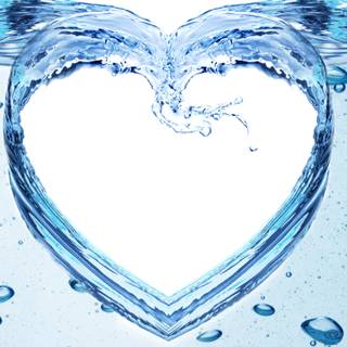Water heart wallpaper