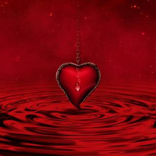 Water heart wallpaper