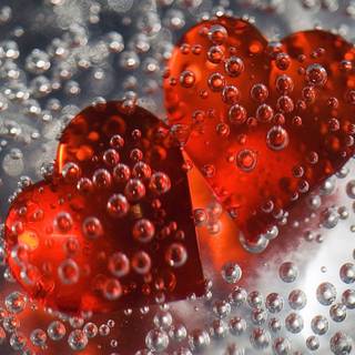Water heart wallpaper