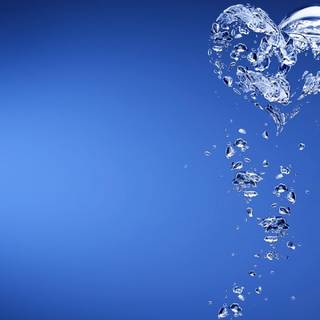 Water heart wallpaper