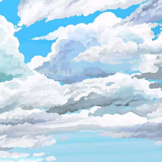 Cloud painting wallpaper