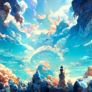 Cloud painting wallpaper