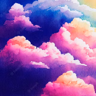 Cloud painting wallpaper