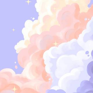 Cloud painting wallpaper