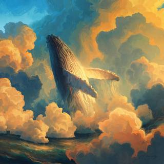 Cloud painting wallpaper