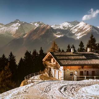 Rural winter wallpaper