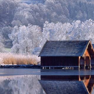 Rural winter wallpaper