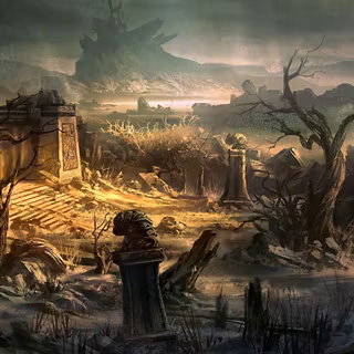 City ruins wallpaper