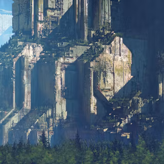 City ruins wallpaper