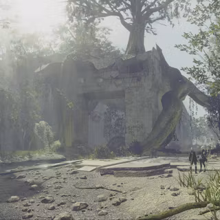 City ruins wallpaper