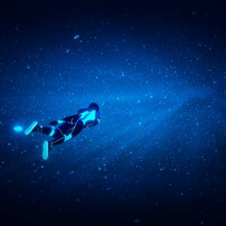 Neon planets wallpaper