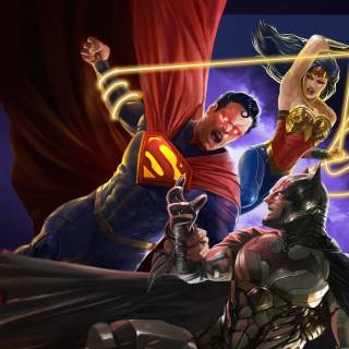 Wonder Woman and Superman wallpaper