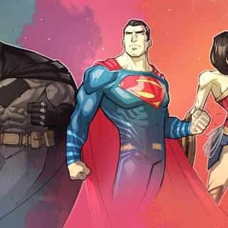 Wonder Woman and Superman wallpaper