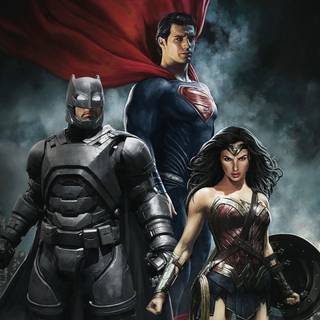 Wonder Woman and Superman wallpaper