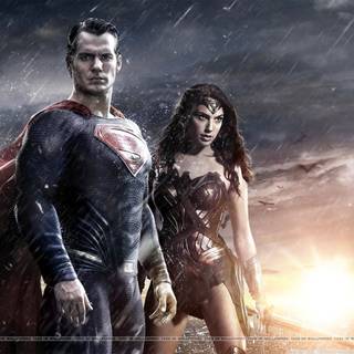 Wonder Woman and Superman wallpaper