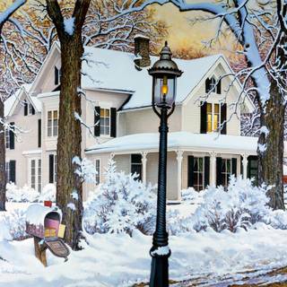 Winter tranquility wallpaper