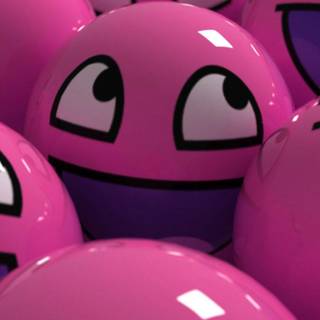 Pink smiley wallpaper