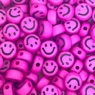 Pink smiley wallpaper
