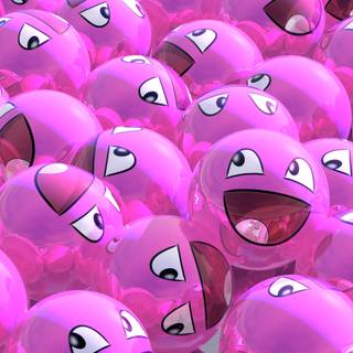 Pink smiley wallpaper