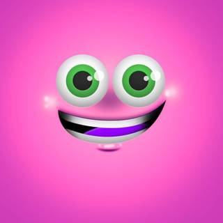 Pink smiley wallpaper
