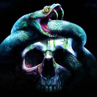 Snake drawing wallpaper