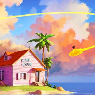Dragon Ball Kame House wallpaper