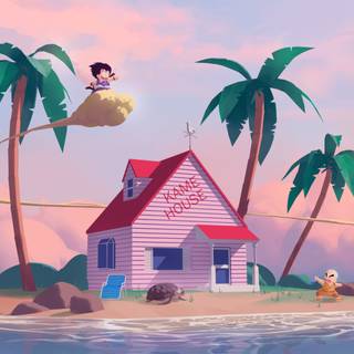 Dragon Ball Kame House wallpaper