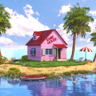 Dragon Ball Kame House wallpaper
