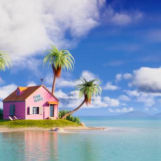 Dragon Ball Kame House wallpaper