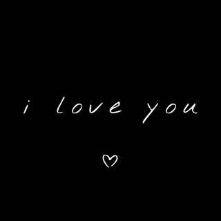 I love you black and white wallpaper