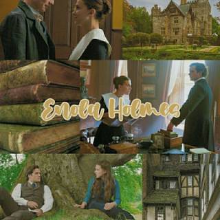 Sherlock and Enola Holmes wallpaper