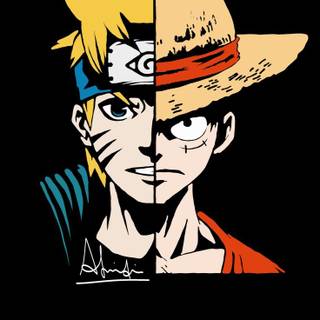 Luffy vs Naruto wallpaper