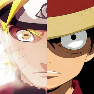Luffy vs Naruto wallpaper