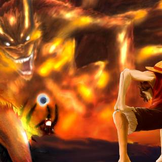 Luffy vs Naruto wallpaper