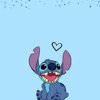 Blue Stitch wallpaper