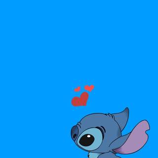 Blue Stitch wallpaper