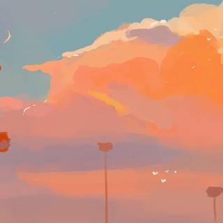 Aesthetic art desktop wallpaper