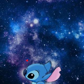 Blue Stitch wallpaper