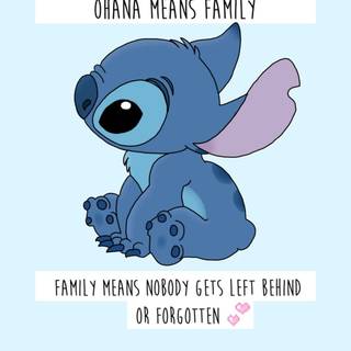 Blue Stitch wallpaper