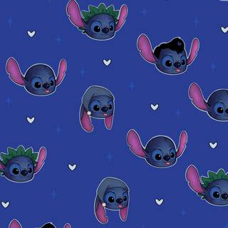 Blue Stitch wallpaper