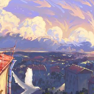 Aesthetic art desktop wallpaper